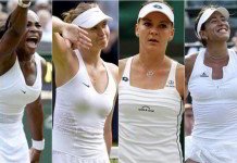 Ya están las cuatro semifinalistas: Serena, Sharapova, Agnieszka y Garbiñe Muguruza