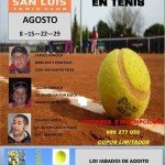 Los sábados de Agosto, Coordinación en tenis en el Club San Luis Coordinacion de tenis en el Club San Luis