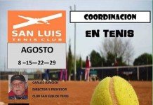 Los sábados de Agosto, Coordinación en tenis en el Club San Luis Coordinacion de tenis en el Club San Luis
