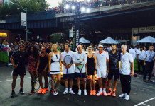 Vestidos de Nike Estrellas reunidas en las calles de Nueva York