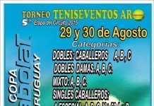 Este 29 y 30 se juega la quinta etapa de la Copa Babolat de Teniseventos Quinta etapa de la Copa Babolat de Teniseventos