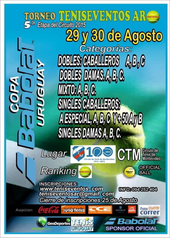 Quinta etapa de la Copa Babolat de Teniseventos