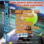 Master y Open Master Copa Babolat Master Teniseventos AR en Noviembre