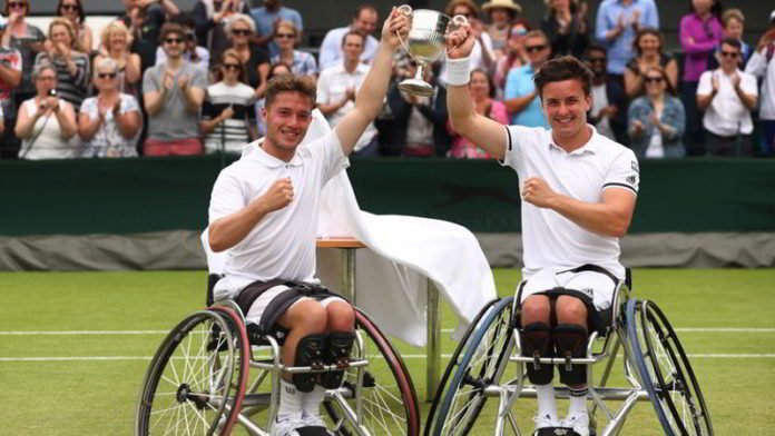 Alfie Hewett y Gordon Reid, el primer ganador de Wimbledon en silla de ruedas