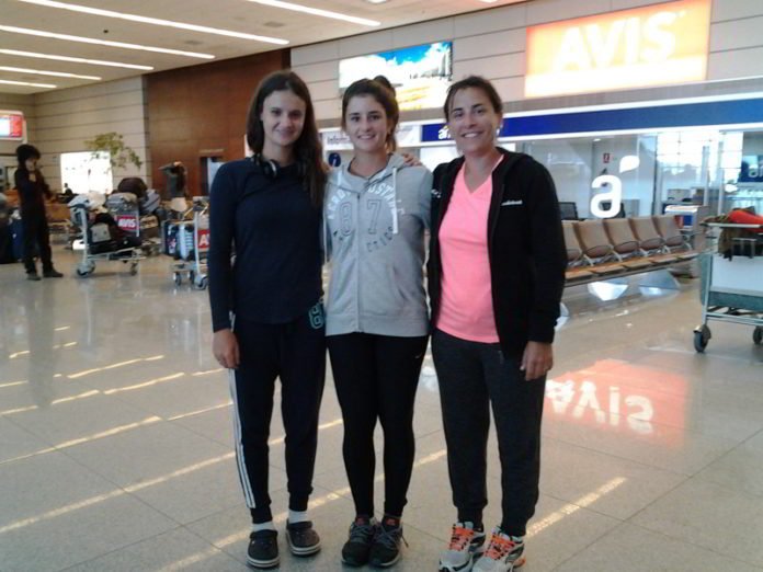 Llegada de Uruguay luego de la actuación en la Fed Cup Llegada de Uruguay luego de la actuación en la Fed Cup