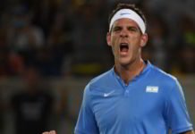 Con un corazón de valiente y el martillo de Thor, Del Potro a octavos de final Del Potro encontró en Joao Souza un rival muy duro
