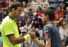 Del Potro a cuartos de final, venció a Thiem por abandono. Del Potro sacó boletos a 4º de final donde lo espera Stanislas Wawrinka