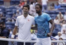 En un raro partido, Djokovic llegó a su 21ª final de Grand Slam; Wawrinka eliminó a Nishikori Djokovic, salio adelante a pesar del partido complicado que le planteó Monfils