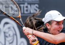 Finales femeninas y masculinas del Uruguay Bowl 18 años en el Círculo de Tenis La chilena Fernanda Labraña en la final del Uruguay Bowl