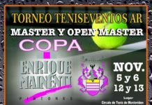 Llega la Copa Enrique Mainenti de Teniseventos TORNEO TENISEVENTOS AR. MASTER Y OPEN MASTER. Copa. ENRIQUE MAINENTI.