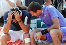 La grandeza de Del Potro ante la lesión de Almagro Del Potro - Nicolás Almagro