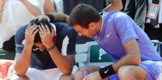 La grandeza de Del Potro ante la lesión de Almagro Del Potro - Nicolás Almagro
