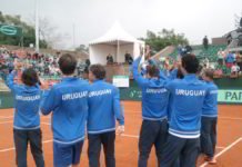 Confirmado Equipo Uruguayo en la Davis Festejos de equipo uruguayo