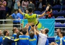 El campeón Argentina descendió al Grupo I Kazajistán festeja la permanencia ne el Grupo Mundial