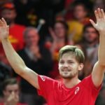 Francia de la mano de Tsonga y Bélgica de Goffin, finalistas Goffin festeja al pase a la final de Bélgica