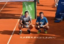 Arneodo y Romboli campeones en dobles del Uruguay open Romain Arneodo y Fernando Romboli - Foto Gastón Montero