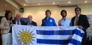 Lanzamiento Copa Davis, Uruguay vs Venezuela