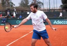 Uruguay ya entrena para la Davis Martín Cuevas