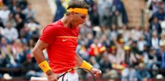 España iguala con Alemania; Nadal volvió con todo Rafael Nadal