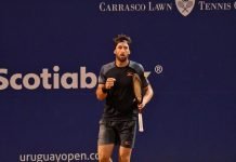 Notable victoria de Martín Cuevas para meterse en cuartos de final del Uruguay open Bebu Festejo (Gastón Montero)