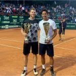 Ariel Behar con Gonzalo Escobar campeones en dobles en Génova Ariel Behar - Gonzalo Escobar
