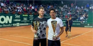 Ariel Behar con Gonzalo Escobar campeones en dobles en Génova Ariel Behar - Gonzalo Escobar