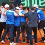 Objetivo Play Off conseguido para Uruguay en Copa Davis Uruguay Festeja