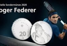 Federer tendrá su propia moneda Moneda homenaje a Roger Federer