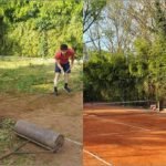 Tenista reforma una cancha abandonada para poder entrenar Cancha de tenis