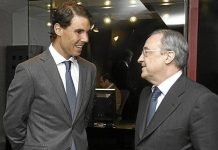 Nadal inauguraría el nuevo Bernabeu Rafael Nadal - Florentino Pérez