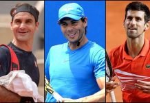 20 cada uno!!! Federer, Nadal y Djokovic