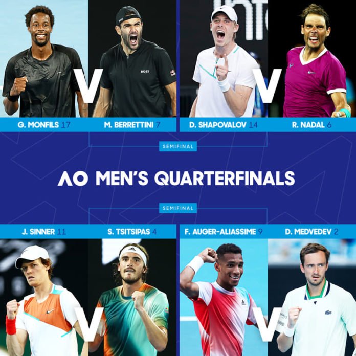 8 mejores hombres del Australian Open 2022