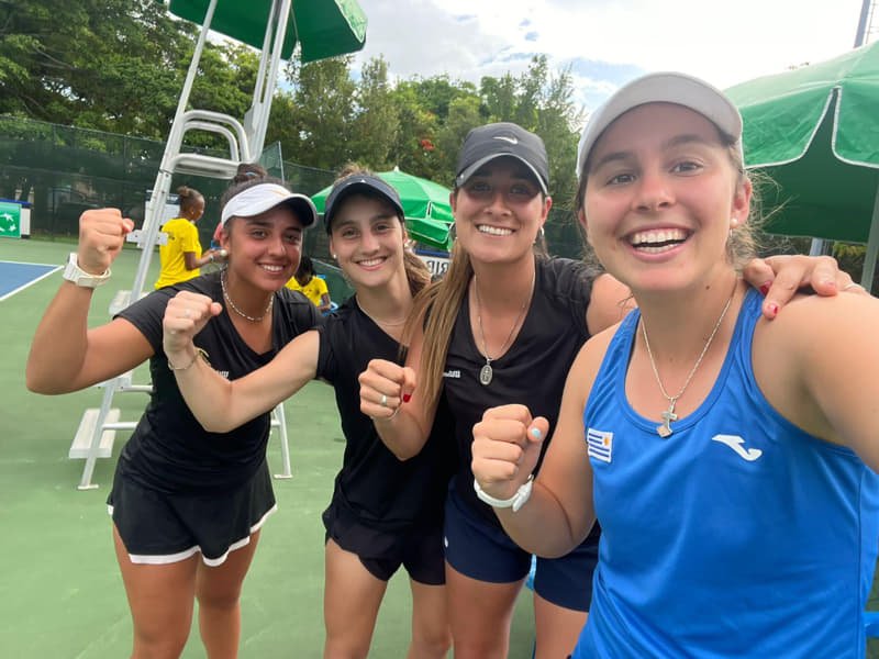 Uruguay suma otra victoria en la Billie Jean King Cup, esta vez ante Jamaica Equipo uruguayo Fed Cup