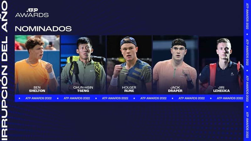 Los nominados a los premios ATP 2022 Premios ATP Foto ATP
