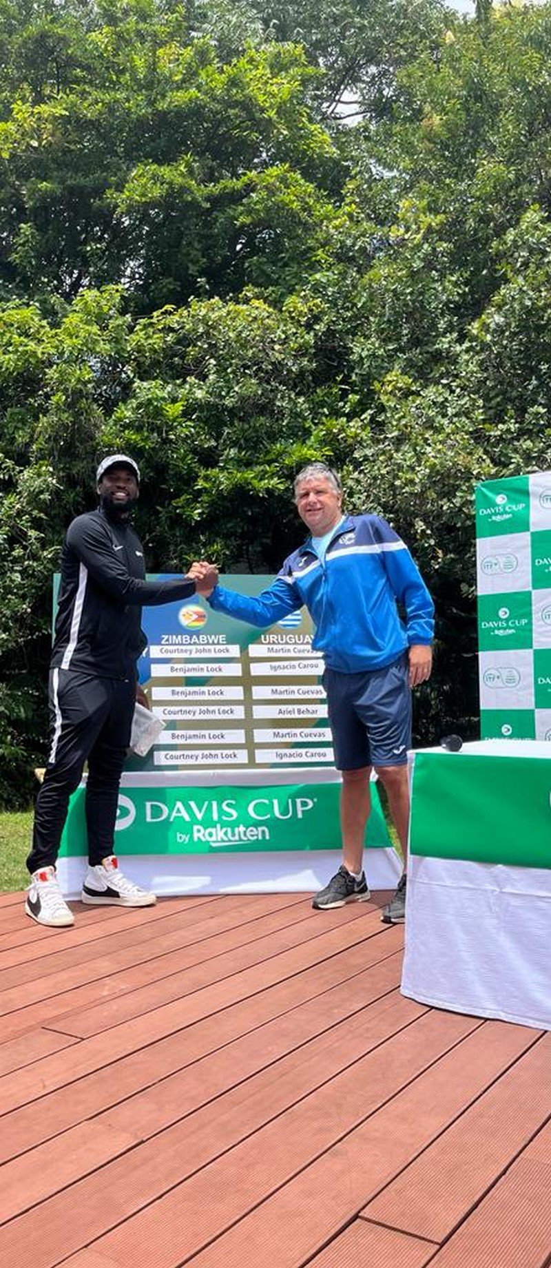Sorteo Copa Davis Uruguay Zimbabwe