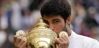 El feudo inglés es español: Alcaraz reina en Wimbledon Carlos Alcaraz