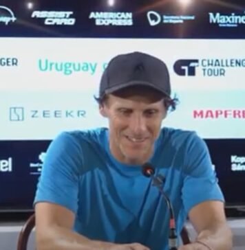Conferencia de prensa de Diego Forlan, Uruguay open