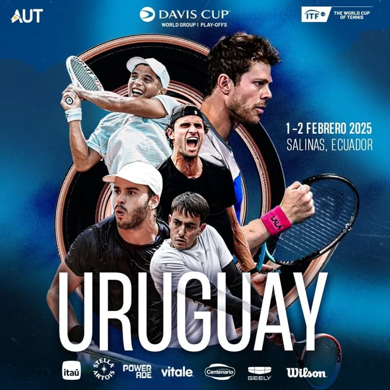 Uruguay visita a Ecuador por la Copa Davis
